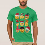 Weihnachten Emoji Dekorationen lustiges Hemddesign T-Shirt<br><div class="desc">Weihnachten Emoji Dekorationen lustiges Shirt-Design . Was brauchen Sie für hässlichen Pullover, wenn Sie kreativ lustig und modern aussehen können in einem T - Shirt-Design, Hoodie oder Kleidung für Ihr Weihnachtsfest zusammen Weihnachts-Party oder jede andere Ansammlung Urlaub. Selbst auf einer Tasse oder einem Mantel unbehagliches oder schönes Weihnachtsdesign. eine Tasse...</div>
