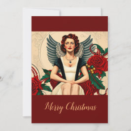 Weihnachten-Engel der 40er Jahre Einladung