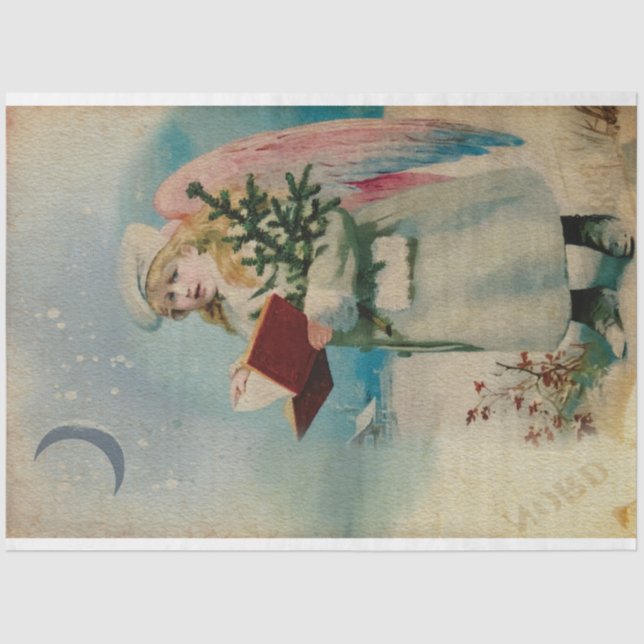 Weihnachten Engel Weihnachtsfeiertag Wasserfarbe Seidenpapier (Vorderseite)