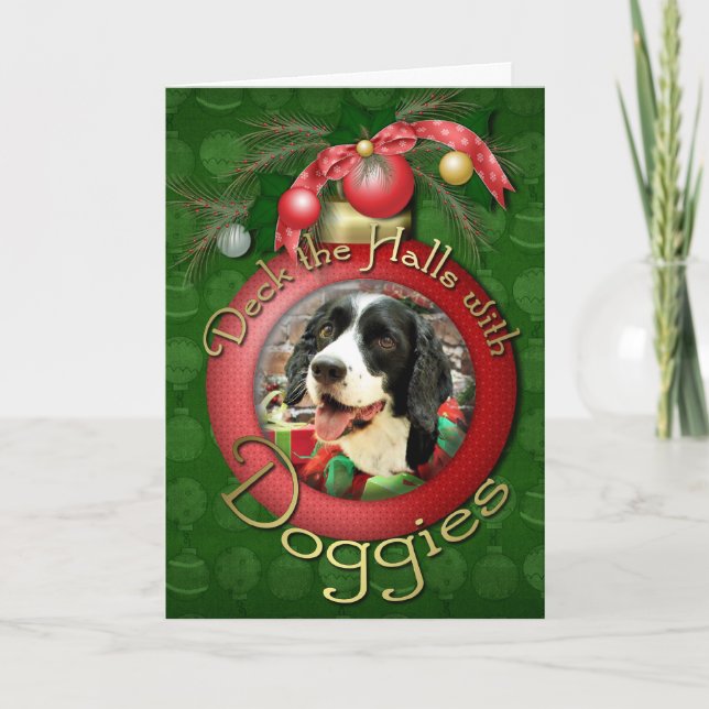 Weihnachten - Englisch Springer Spanisch - Betsy (Vorderseite)