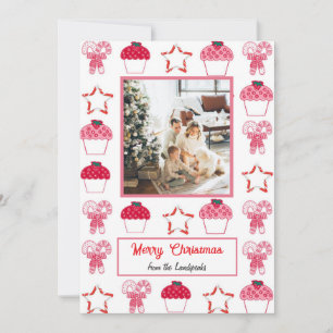 Weihnachten Erdbeere Cupcakes & Zuckerrohre