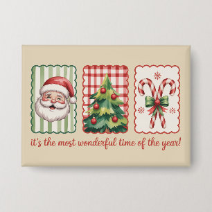 Weihnachten Es ist die wunderbarste Zeit des Jahre Button