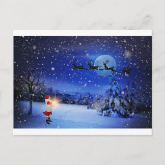 Weihnachten-Eve Feiertagspostkarte