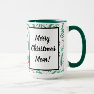 Weihnachten Evergreen Boughs und Holly Berries Tasse