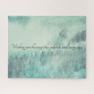 Weihnachten Evergreen Forest Winter Solstice Puzzle