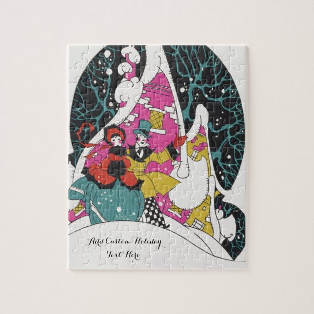 Weihnachten, Extravagante Viktorianische Städter Puzzle (Vertikal)