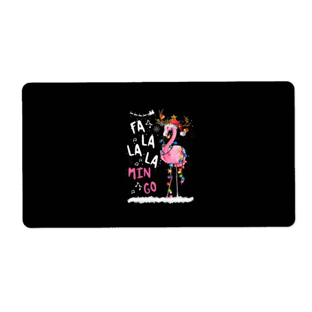 Weihnachten - Fa-La-La-Mingo Flamingo mit Weihnach (Vorne)