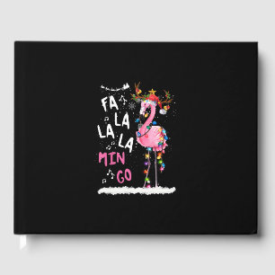 Weihnachten - Fa-La-La-Mingo Flamingo mit Weihnach Gästebuch