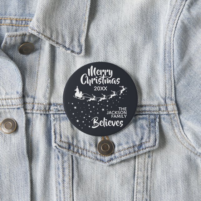 Weihnachten - Familie der Schlittenhirten Button (Beispiel)