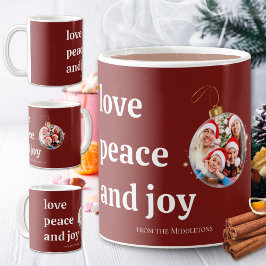 Weihnachten Familie Foto Liebe Friede Joliday Card Kaffeetasse