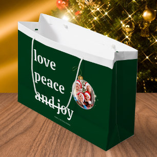 Weihnachten Familie Foto Liebe Friede Joliday Große Geschenktüte