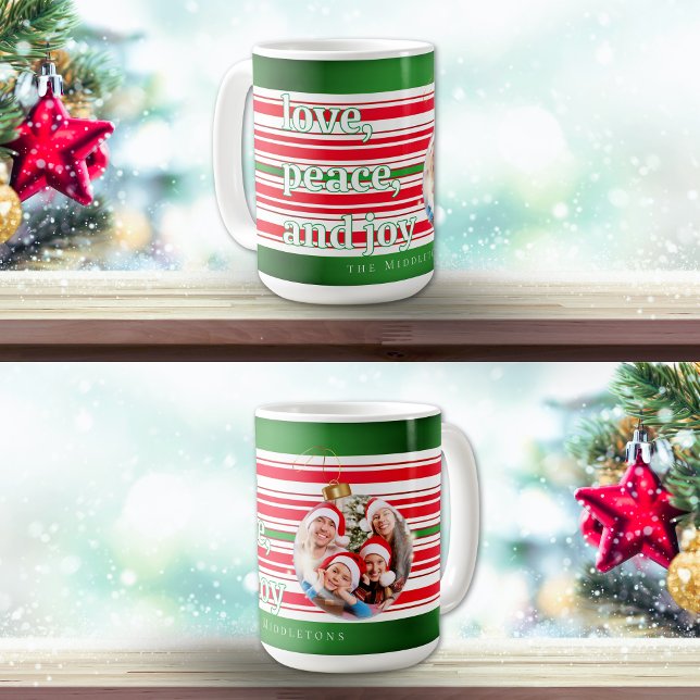 Weihnachten Familie Foto Liebe Friede Joliday Kaffeetasse (Von Creator hochgeladen)