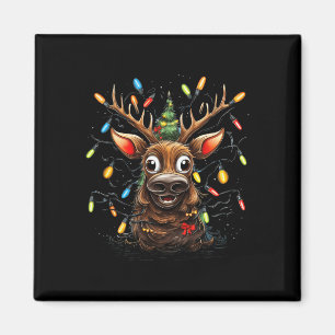 Weihnachten Familie frohe Weihnachtsbaum Lichter K Magnet