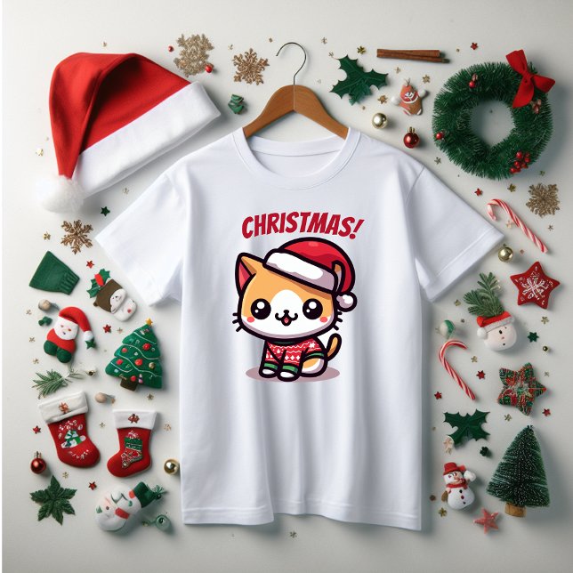 Weihnachten, Familie und Spaß T-Shirt (Cute family Christmas tee shirt. Personalize any of the words to suit your family.)