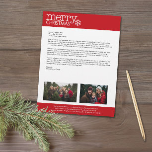 Weihnachten - Familienbrief 2 Foto Briefkopf