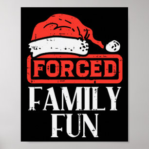 Weihnachten Familienspass Funny Xmas sarkastisch m Poster