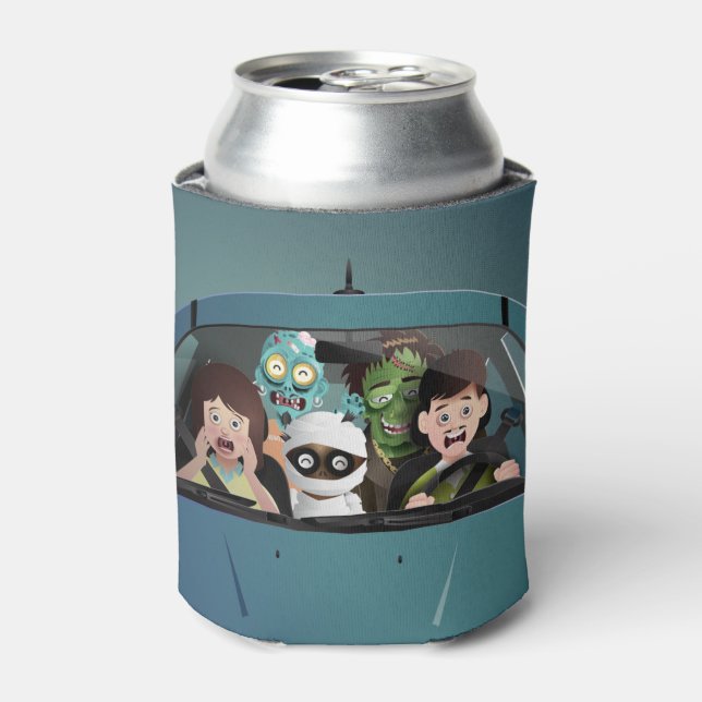 Weihnachten Familienurlaub Halloween Albtraum Dosenkühler (Kanne Vorderseite)