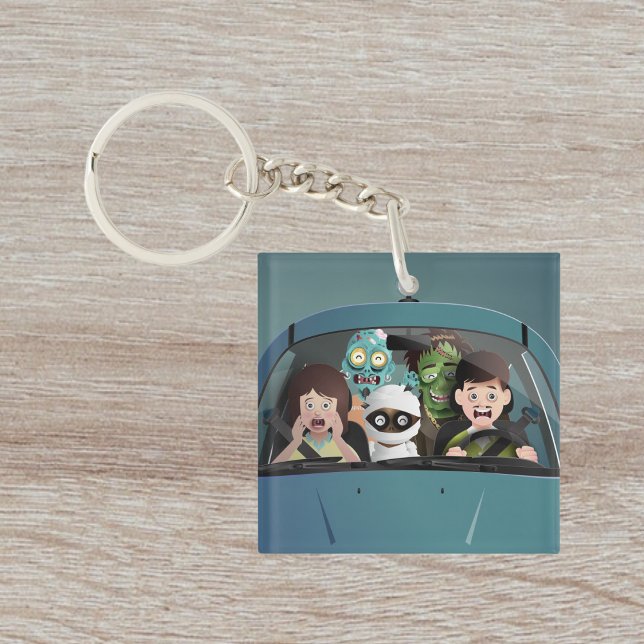 Weihnachten Familienurlaub Halloween Albtraum Schlüsselanhänger (Von Creator hochgeladen)