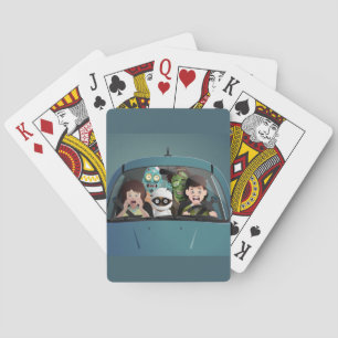 Weihnachten Familienurlaub Halloween Albtraum Spielkarten