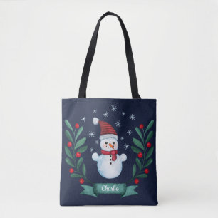 Weihnachten Farbe Snowman Custom Navy Blau