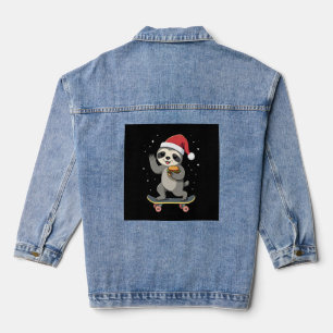 WEIHNACHTEN FAULHEIT Lustiges Weihnachten Skateboa Jeansjacke