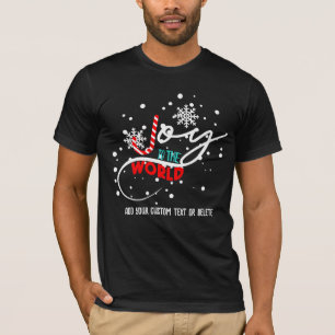 Weihnachten feiern Zitat Freude für die Welt T-Shirt