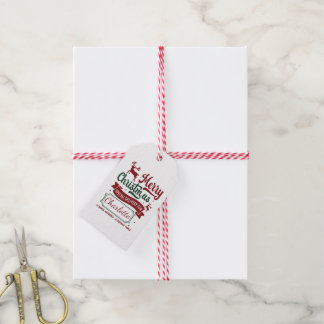 Weihnachten feiert den Urlaub! Geschenkanhänger