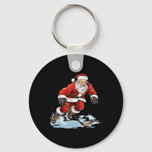 Weihnachten Feiertag Spaß Weihnachten Eishockey We Schlüsselanhänger