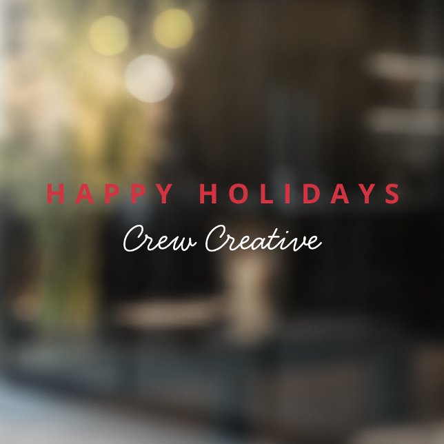 Weihnachten | Feiertage für Unternehmen Fensteraufkleber (Von Creator hochgeladen)