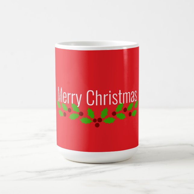 Weihnachten, Feiertage rot, Kaffeetasse (Mittel)