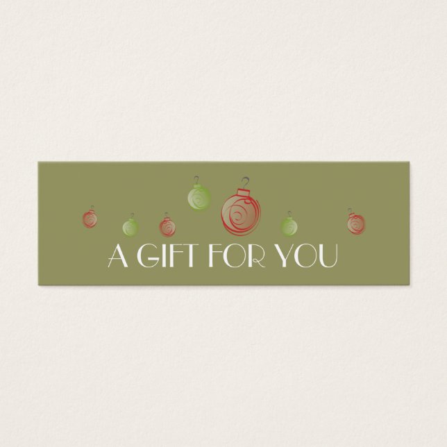 Weihnachten | Feiertagsgeschenktags (Vorderseite)