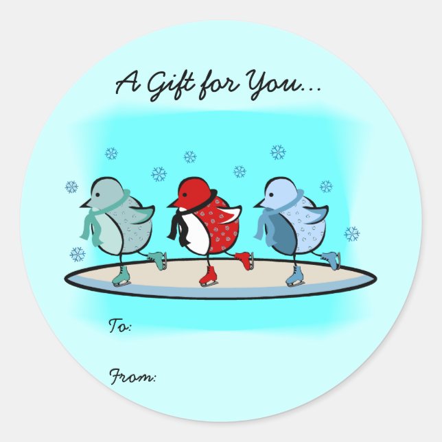 Weihnachten | Feiertagsgeschenktags Runder Aufkleber (Vorderseite)