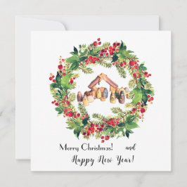 Weihnachten! Feiertagskarte