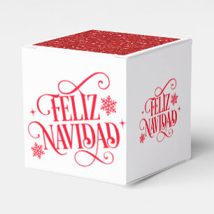 Weihnachten Feliz Navidad Gefallen Geschenkbox Geschenkschachtel