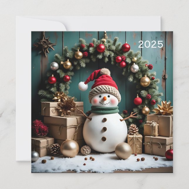 Weihnachten - Flachkarte (Vorderseite)