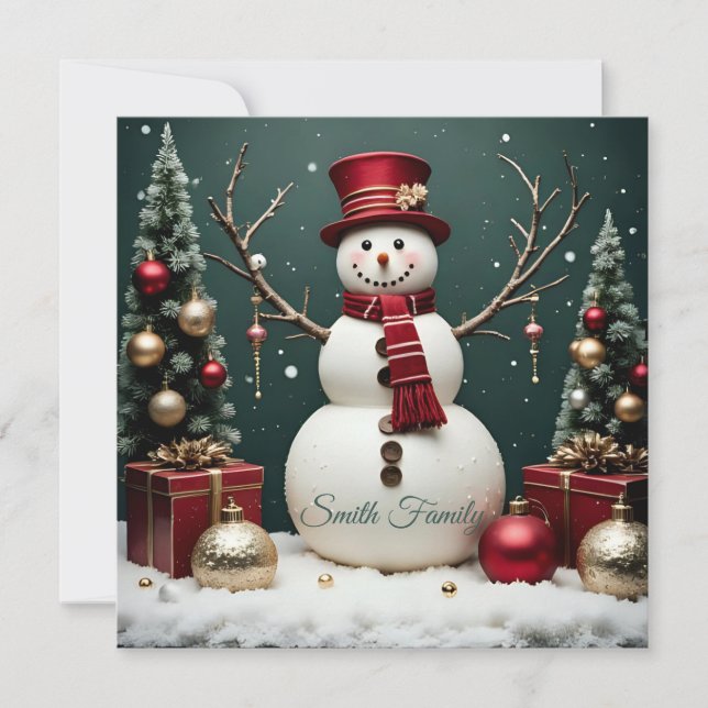 Weihnachten - Flachkarte (Vorderseite)