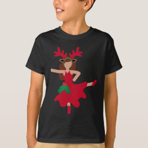 Weihnachten Flamenco-Tänzer-Emoji T-Shirt