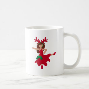 Weihnachten Flamenco-Tänzer-Emoji Tasse
