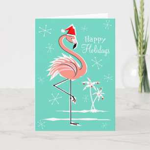 Weihnachten Flamingo Happy Urlaub Vortext