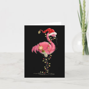 Weihnachten Flamingo in Martini Gl für Tropical Ho Karte