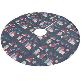 Weihnachten Fleece Weihnachtsbaumdecke