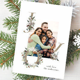 Weihnachten floral Alphabet JOY Foto