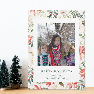 Weihnachten Floral Happy Holidays Familie Foto Bei