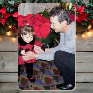 Weihnachten Foto 4 x 6 Großkinder erste Schritte Magnet