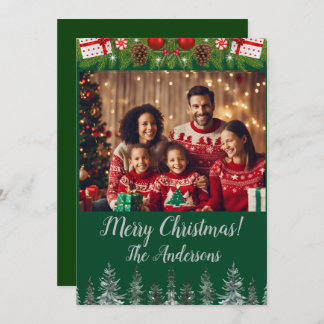 Weihnachten Foto Frohe Weihnachten! Weihnachtskart Einladung