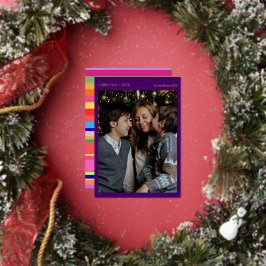 Weihnachten Foto Gold Foil farbenfroh Folien Feiertagskarte