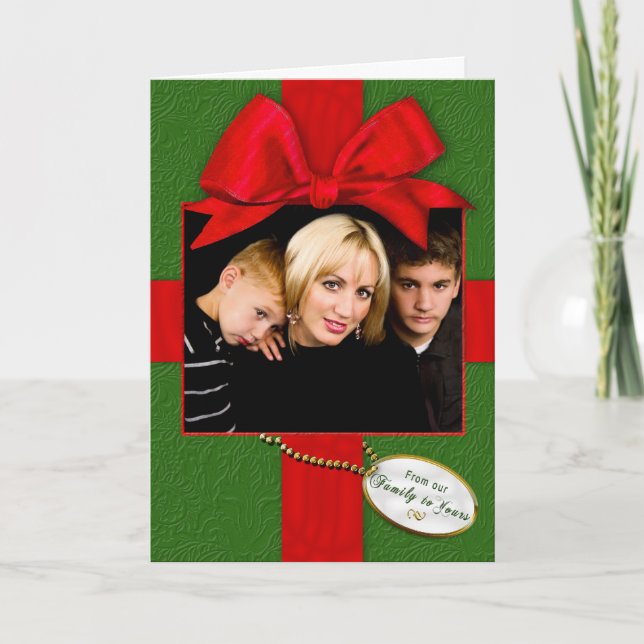 Weihnachten - Foto in unserer Familie zu Ihnen - G (Vorderseite)