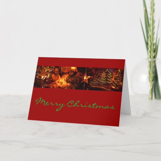 Weihnachten - Foto Streifen - Rot (Vorderseite)