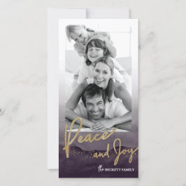 Weihnachten Fotokarte - Wasserfarben Ruhe und Freu