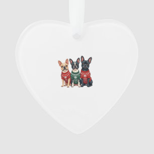 Weihnachten Französische Bulldoggen Xmas Französis Ornament